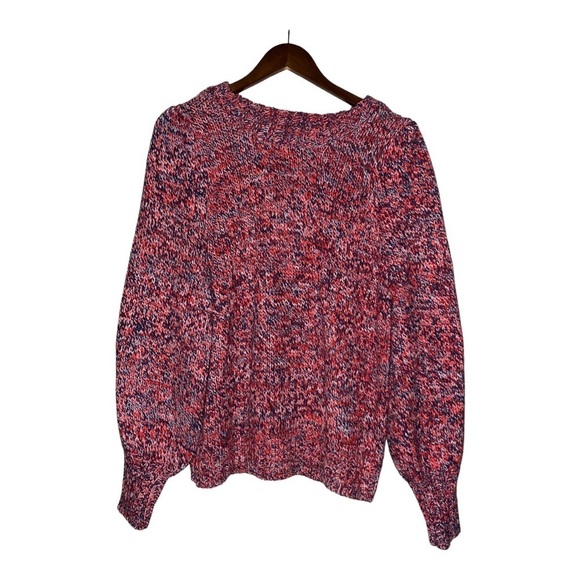 525 America Melange Dolman Sleeve Sweater  Chunky Knit Multicolored NEW Women XL - Picture 2 of 9